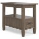 Simpli Home - Lev Narrow End Table - Smoky Brown