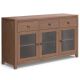 Simpli Home - Cosmopolitan Sideboard Buffet - Medium Saddle Brown