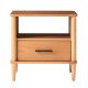 Walker Edison - Transitional 1-Drawer Spindle-Leg Nightstand - Caramel