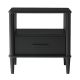 Walker Edison - Transitional 1-Drawer Spindle-Leg Nightstand - Black