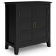 Simpli Home - Burlington Low Storage Cabinet - Black