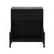 Walker Edison - Modern Reeded-Front 1-Drawer Nightstand - Black