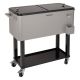 Cuisinart - 80 Qt. Outdoor Cooler Cart - Silver
