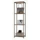 TRINITY - 4-Tier | 15x20x72 | Bamboo Shelving Tower - Bronze AnthraciteÂ®