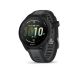 Garmin - Forerunner 165 Music GPS Smartwatch 43 mm Fiber-Reinforced Polymer - Black/Slate Gray