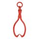 Earth Worth 25-inch Skidding Tongs with Ring, Red - Red
