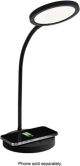 OttLite - Good Housekeeping Circular LED Desk Lamp w/Wireless Charging - Black - Black