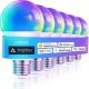 Linkind - A19 Matter 60W Smart RGBTW LED Bulb (6-Pack)