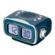 Studebaker - SB3500 Retro Digital AM/FM Dual Alarm Clock Radio with Bluetooth - Blue