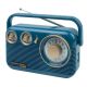 Studebaker - SB2003 Portable AM/FM Radio with Bluetooth - Blue