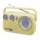 Studebaker - SB2003 Portable AM/FM Radio with Bluetooth - Yellow