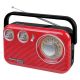 Studebaker - SB2003 Portable AM/FM Radio with Bluetooth - Red