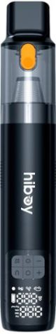 HiBoy - 2 in 1 Tire Inflator Portable Air Compressor with cordless vacuuming function - Black