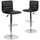 Alamont Home - Vincent Contemporary Vinyl Barstool (set of 2) - Black 2-ALA-3DI-18631