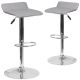 Alamont Home - Alice Contemporary Vinyl Barstool (set of 2) - Gray
