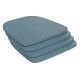 Alamont Home - All-Weather Polyresin Seat for Colorful Metal Stools and Chairs (Set of 4) - Teal-Blue 4-ALA-KKTF-507202