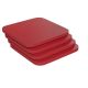 Alamont Home - All-Weather Polyresin Seat for Colorful Metal Stools and Chairs (Set of 4) - Red 4-ALA-KKTF-507199