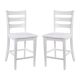 Alamont Home - Liesel Rustic Wood Counter Height Stool (Set of 2) - White Wash