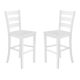 Alamont Home - Liesel Rustic Wood Bar Height Stool (Set of 2) - White Wash