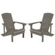 Alamont Home - Charlestown Adirondack Chair (set of 2) - Gray