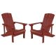 Alamont Home - Charlestown Adirondack Chair (set of 2) - Red
