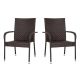 Alamont Home - Maxim Patio Chair (set of 2) - Espresso