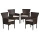 Alamont Home - Maxim Patio Chair (set of 4) - Espresso/Cream