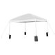 Alamont Home - Harris 10'x10' Pop Up Straight Leg Canopy Tent With Sandbags and Wheeled Case - White