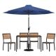 Alamont Home - Lark Outdoor Rectangle Modern 7 Piece Patio Set - Navy