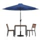 Alamont Home - Lark Outdoor Square Modern 5 Piece Patio Set - Navy