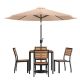 Alamont Home - Lark Outdoor Square Modern 7 Piece Patio Set - Tan