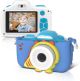 MyFirst - Camera 3 - Digital Camera for Kids with Extra Selfie Lens 16MP HD Video, Selfie Lens, Shockproof Case, microSD - Blue