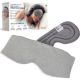 Sharper Image - Hot + Cold Weighted Eye Mask - Soothing Warmth or Revitalizing Chill, Light Blocking, and Soft Comfort - Gray
