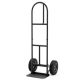 Costway - Heavy Duty Hand Truck Metal Dolly Cart with P-Handle and Rubber Wheels and 770 LBS Max Load - Black