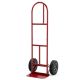 Costway - Heavy Duty Hand Truck Trolley 660lbs Capacity Dolly Cart with Foldable Nose Plate - Red