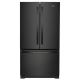 Whirlpool - 25.2 Cu. Ft. French Door Smart Refrigerator with Elevated Deli Drawer - Black