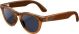 Ray-Ban Meta - Meta Headliner Smart Glasses with Meta Ai, Audio, Photo, Video Compatibility - Clear to Blue Transition Lenses - Shiny Caramel
