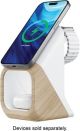 JOURNEY NOVA 3-IN-1 WIRELESS CHARGING STATION - Wood Grain/White