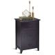 Costway - 3 Drawers Nightstand End Table Storage Wood Side Bedside - Black