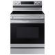 Samsung - Smart Freestanding Electric Range 6.3 cu. ft. with Air Fry and Convection - Stainless Steel