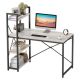 Bestier 47inch Small Gaming Computer Desk with Shelves for Home Office - Gray