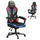 Bestier Ergonomic PU Breathable Mesh Lighting Gaming Chair - Red