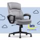 Serta - Comfort Classic Mid-Back Executive Soft Velvet Office Chair - Gray