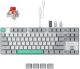 3inus - KEBOHUB EE01 Wired Mechanical Keyboard with 5-in-1 Hub, 87 Keys RGB Backlit, Hot-Swappable Switches for Mac & Windows - Red Linear