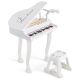 Costway - 37 Keys Kids Piano Keyboard Toy Toddler Musical Instrument w/ Stool & Microphone - White