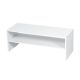 Costway - 3 PCS Stackable Shoe Rack 31-Inch Horizontal Organizer 2-tier StorageShelf - White