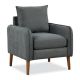 Costway Modern Mid-Century Armchair with Rubber Wood Legs - Gray