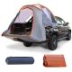 Costway - 5' -5.2' Compact Short Bed Truck Tent Portable Pickup Carry Bag Outdoor Travel - Orange + Silver