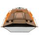 Costway - Pop-up Beach Tent Portable Beach Shade for 3-4 Persons UPF 50+ Protection - Orange