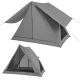 Costway - Pop-up Camping Tent for 2-3 People with Carry Bag & Rainfly for Backpacking Hiking - Grey